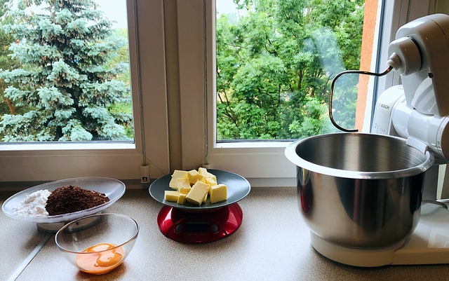 składniki na tartę czekoladową